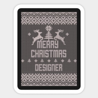 Merry Christmas DESIGNER Sticker